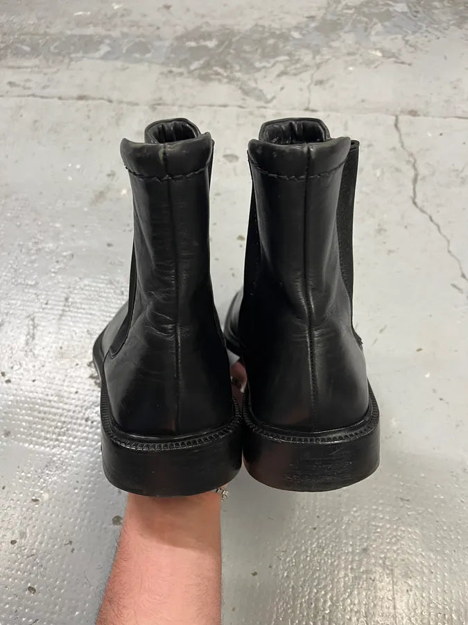 Gucci Black Leather Classy Chelsea Boot QDGXdFX 4