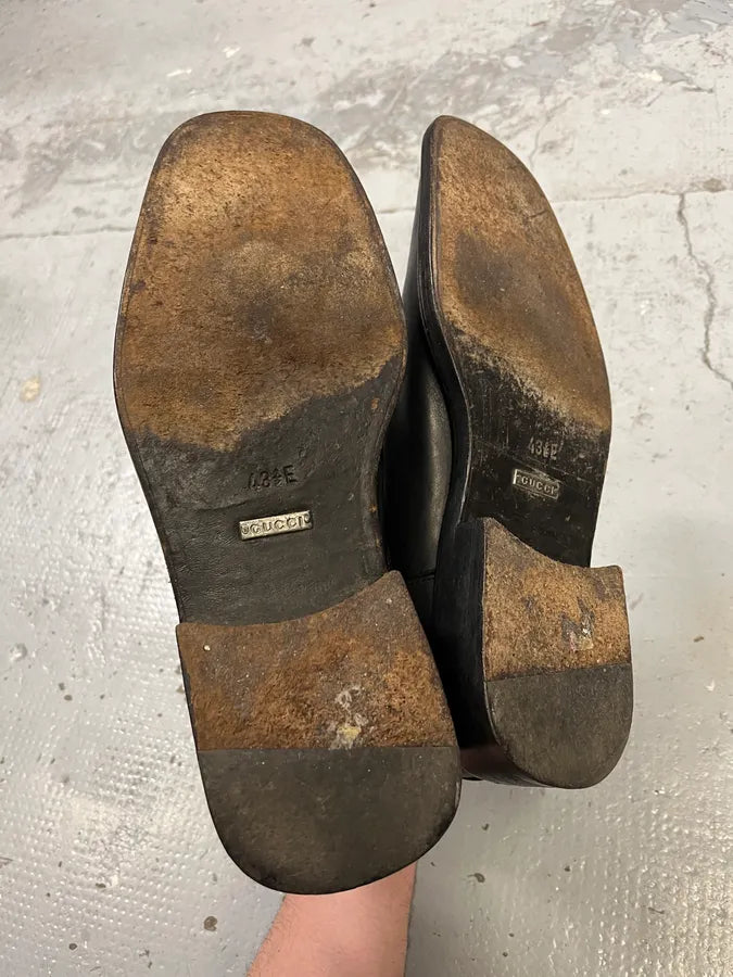 Gucci Black Leather Classy Chelsea Boot QDGXdFX 5