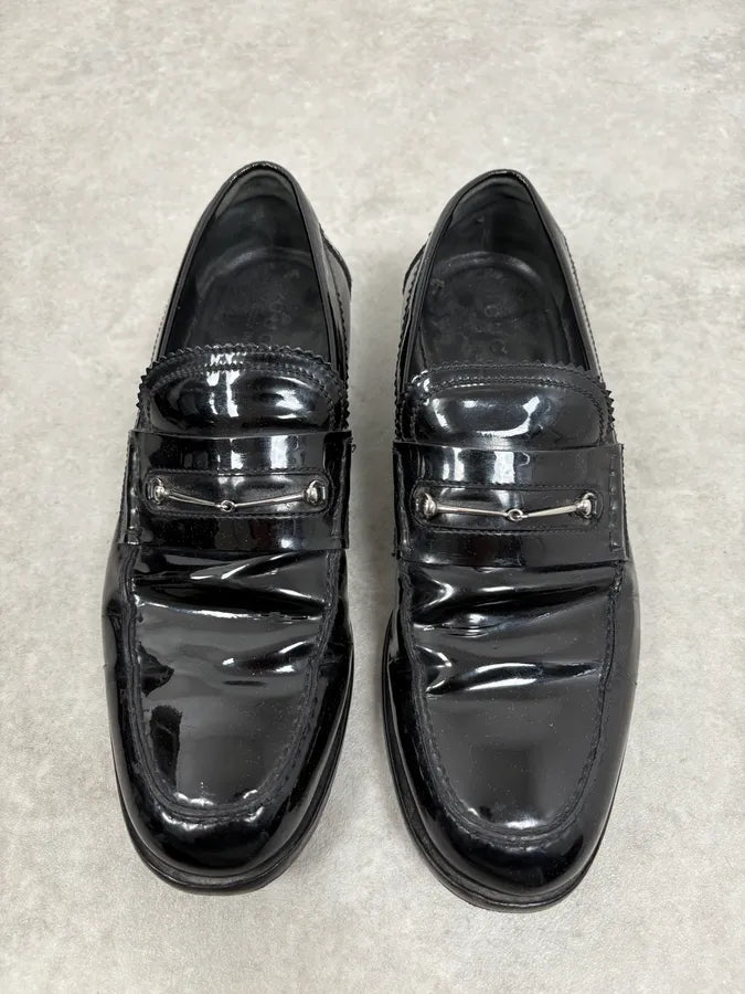 Gucci Black Leather Classy Loafers mECswvm 1
