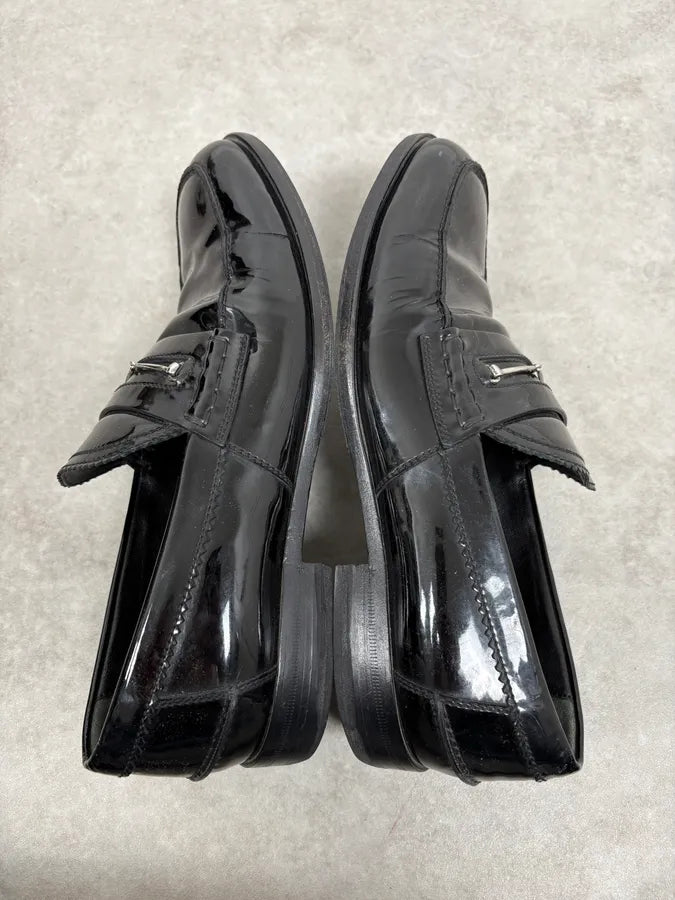 Gucci Black Leather Classy Loafers mECswvm 3
