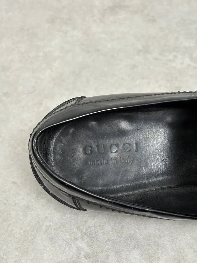 Gucci Black Leather Classy Loafers mECswvm 6