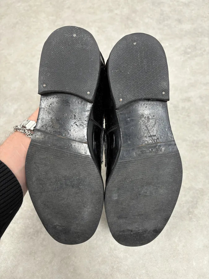 Gucci Black Leather Classy Loafers mECswvm 7
