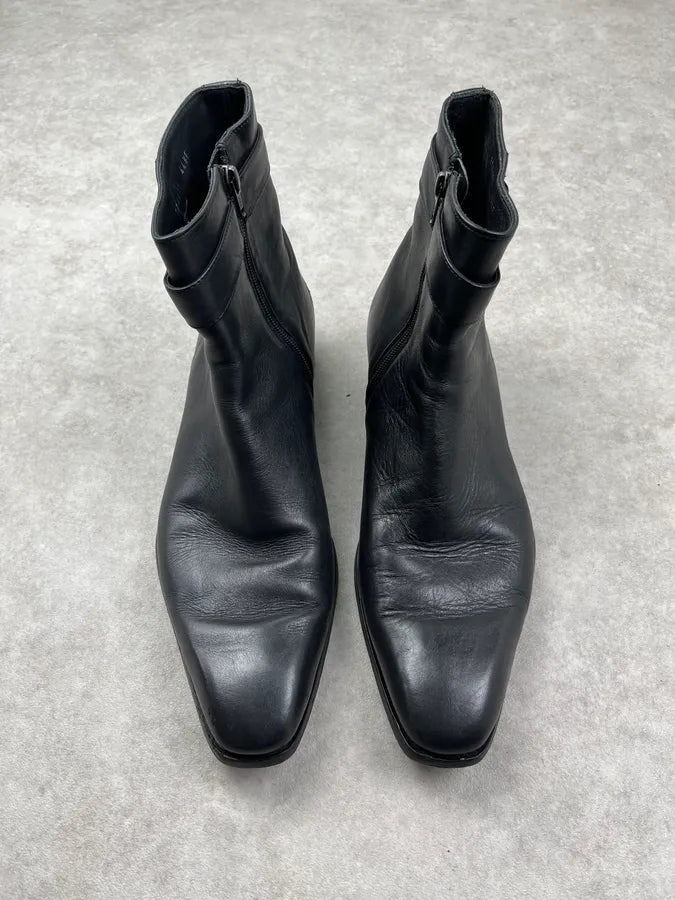 Gucci Black Leather Minimalist GG Boots cVimkfx 2