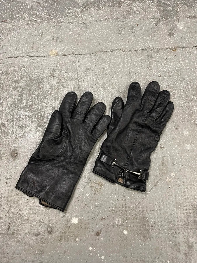 Gucci Black Leather Gloves RQfpLhO 0