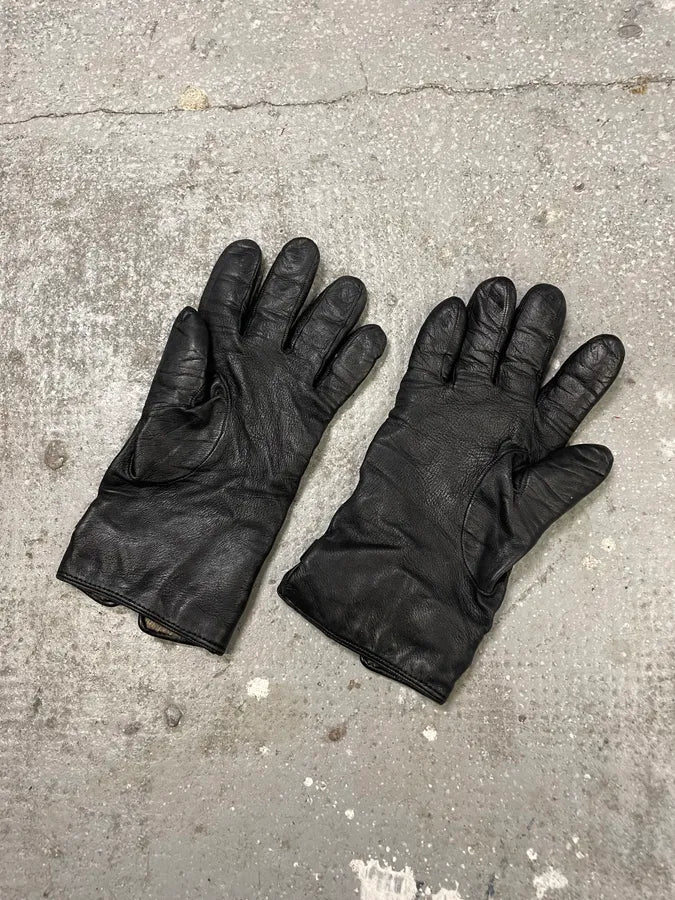 Gucci Black Leather Gloves RQfpLhO 4