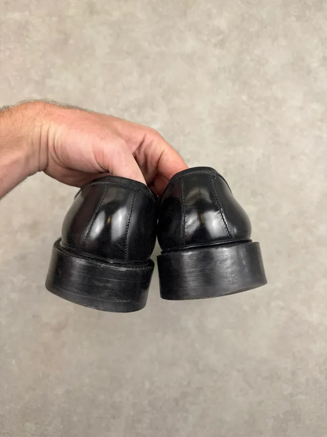 2000s Gucci Black Leather Horsebit Loafer Shoes by Tom Ford GFzWZrE 9