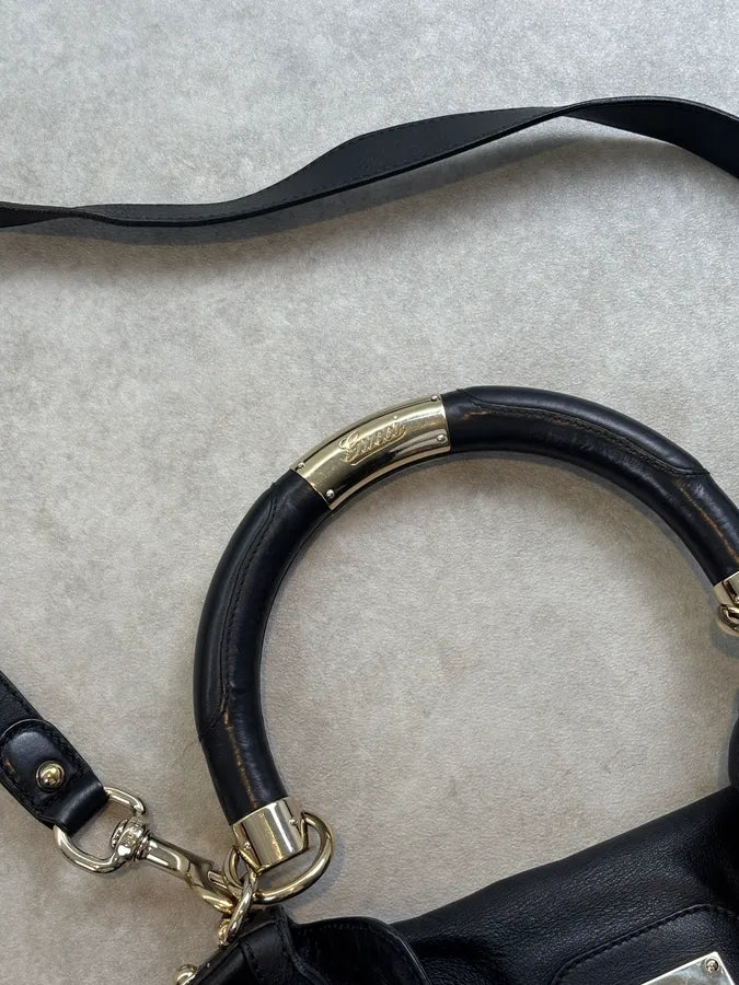 SS2008 Gucci Black Indy Leather Handle Bag by Frida Giannini ursgYrf 10