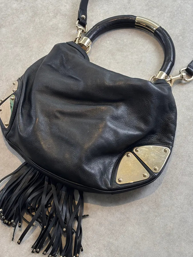 SS2008 Gucci Black Indy Leather Handle Bag by Frida Giannini ursgYrf 8