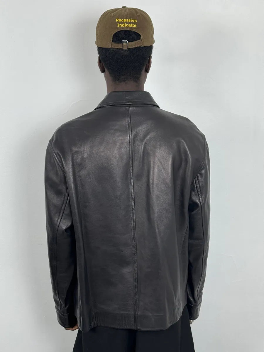 2010s Gucci Premium Black Zip-up Leather Jacket abVQgpB 2