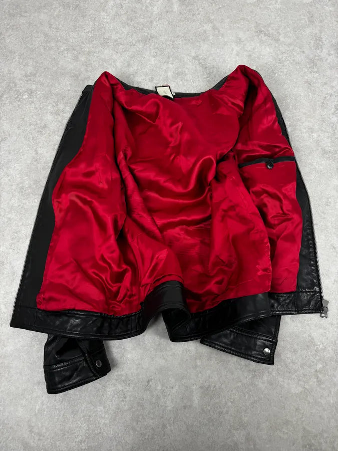 Gucci Black Premium Leather Jacket WfWjNgC 6