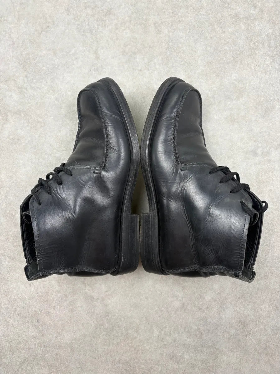 Gucci Black Leather Lace-Up Boots dRGzZSx 5