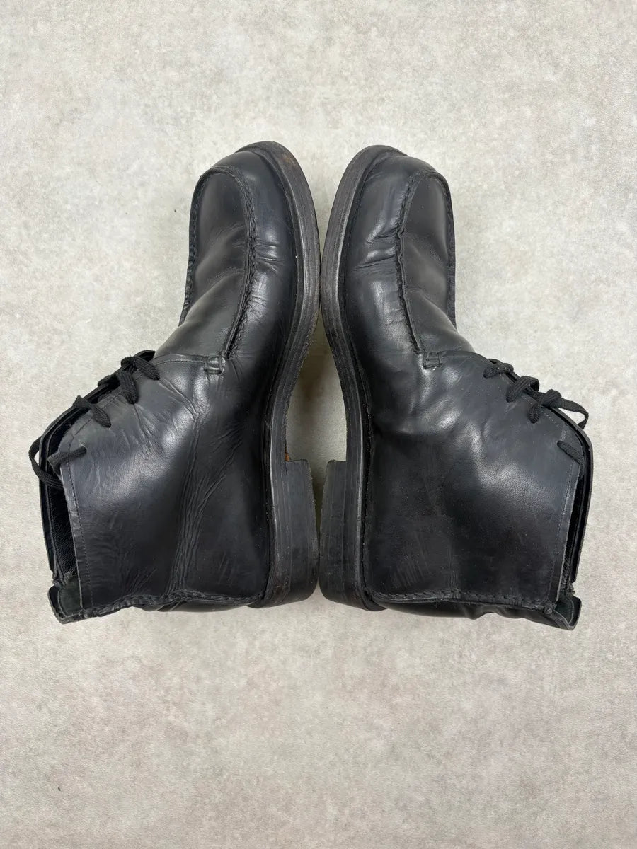 Gucci Black Leather Lace-Up Boots dRGzZSx 4