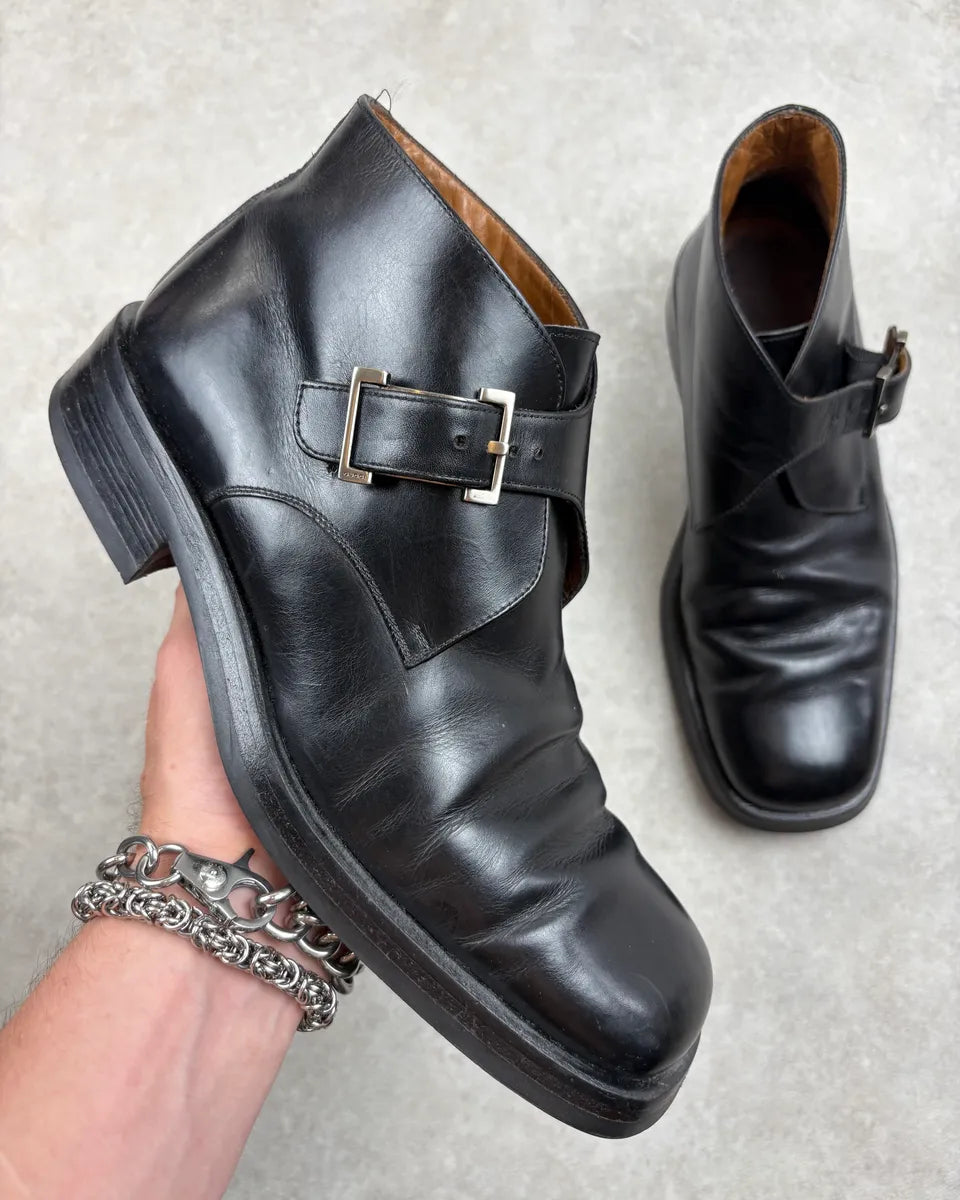 Gucci Black Leather Loafers OhmrZUY 0