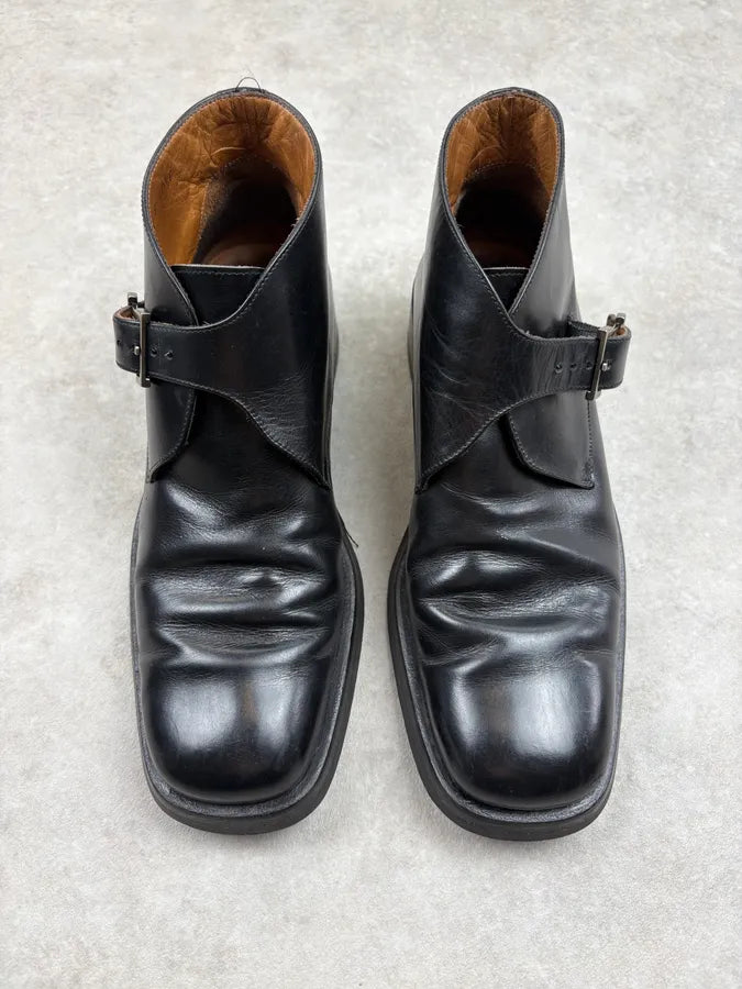 Gucci Black Leather Loafers OhmrZUY 1