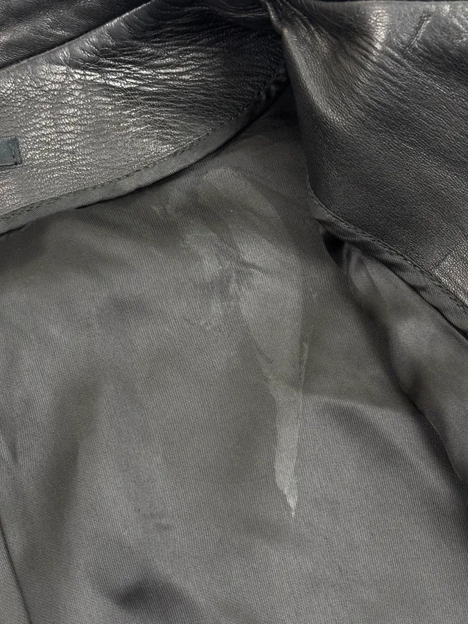 1990s Gucci Black Premium Leather Jacket by Tom Ford jgiHmBc 12