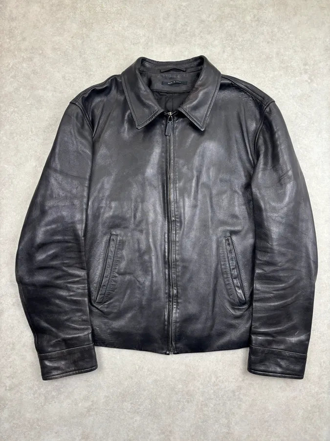 1990s Gucci Black Premium Leather Jacket by Tom Ford jgiHmBc 0