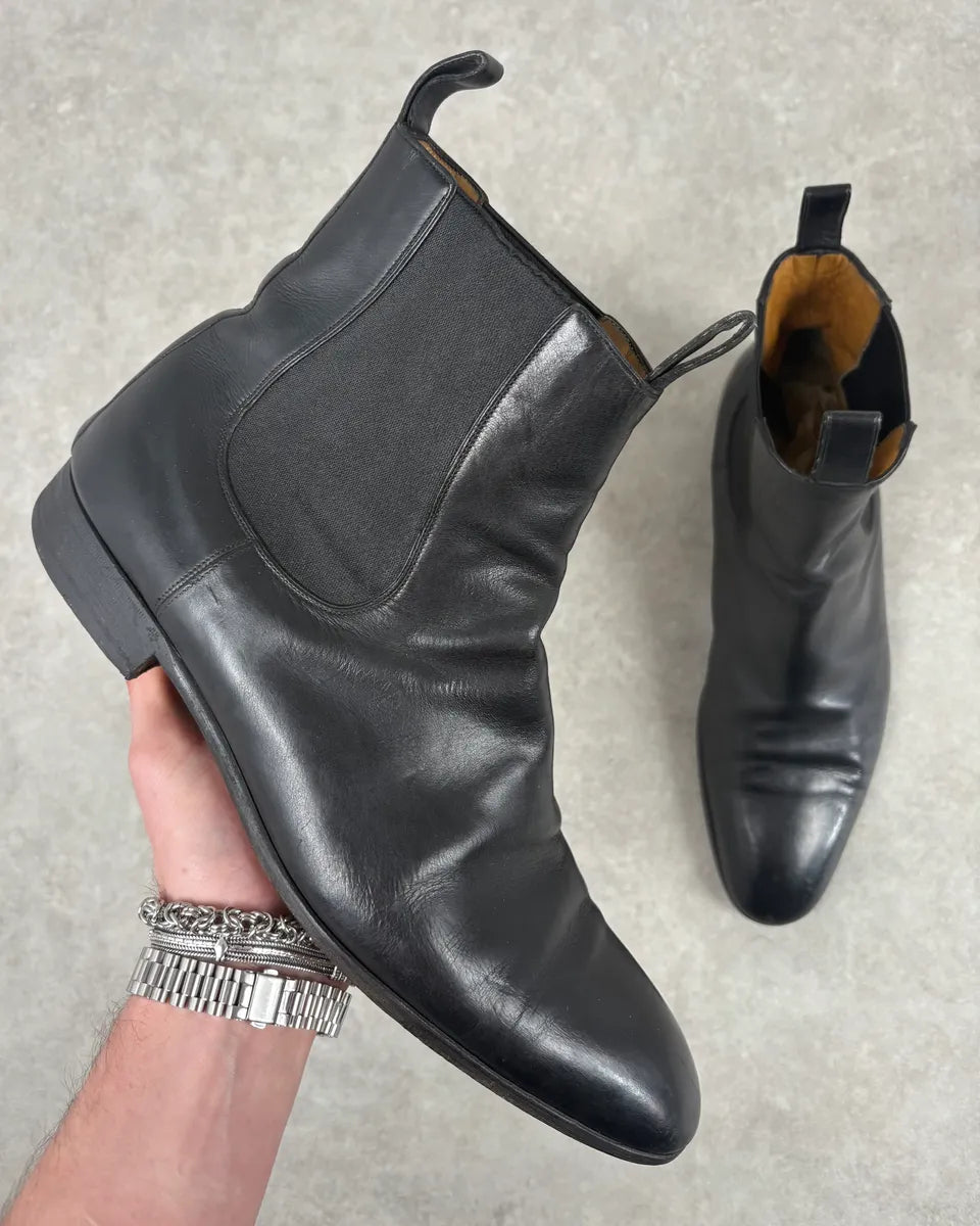 Gucci Black Leather Minimalist Premium Boots imZBIyr 0