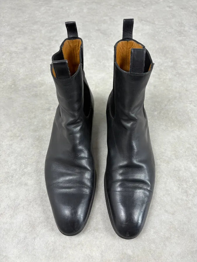 Gucci Black Leather Minimalist Premium Boots imZBIyr 1