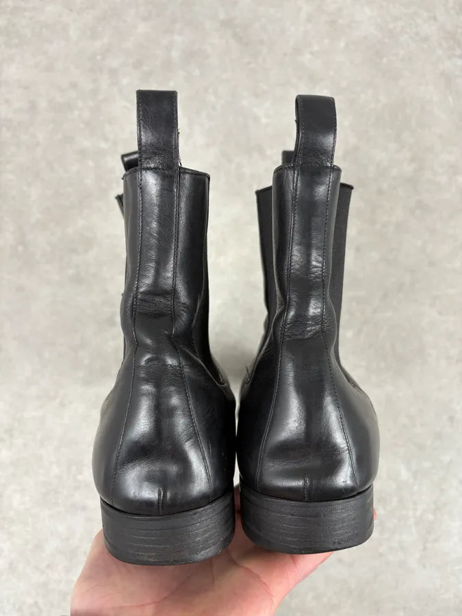 Gucci Black Leather Minimalist Premium Boots imZBIyr 6