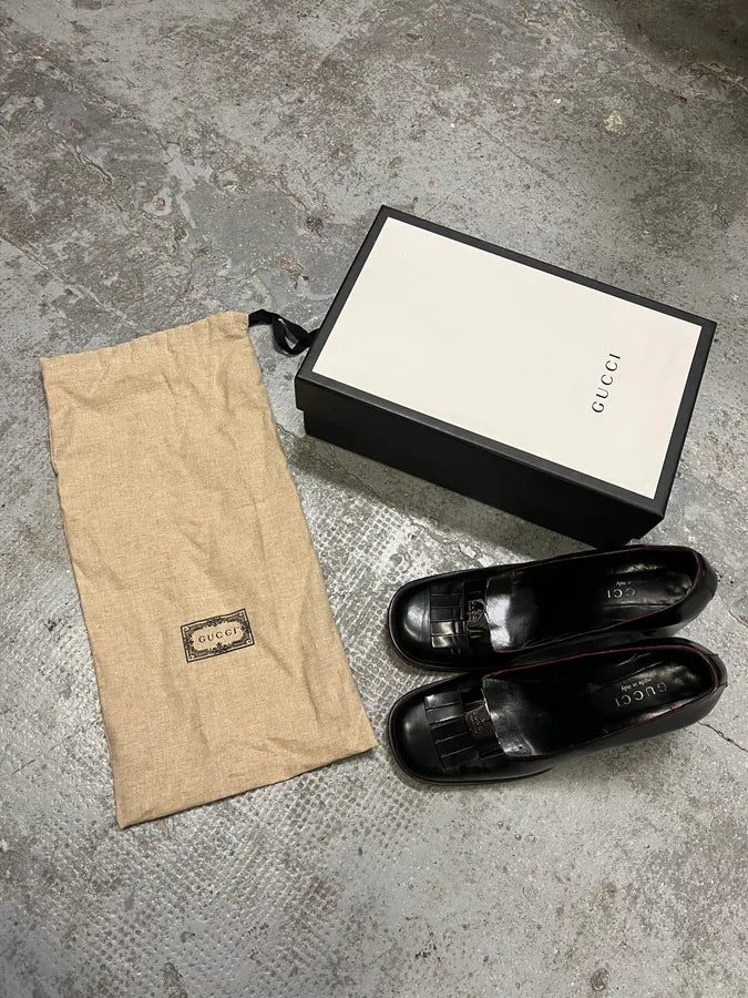 Gucci Black Leather Pumps Heels (39eu/us6.5) mgDwLNu 1