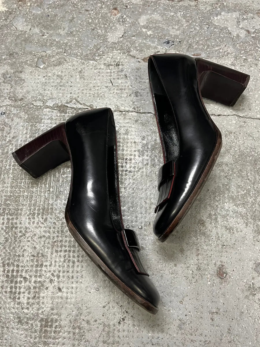 Gucci Black Leather Pumps Heels (39eu/us6.5) mgDwLNu 2