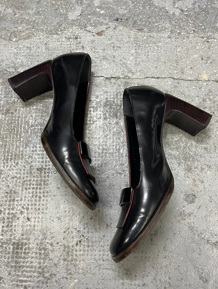 Gucci Black Leather Pumps Heels (39eu/us6.5) mgDwLNu 3