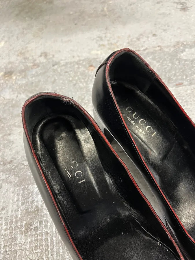 Gucci Black Leather Pumps Heels (39eu/us6.5) mgDwLNu 5