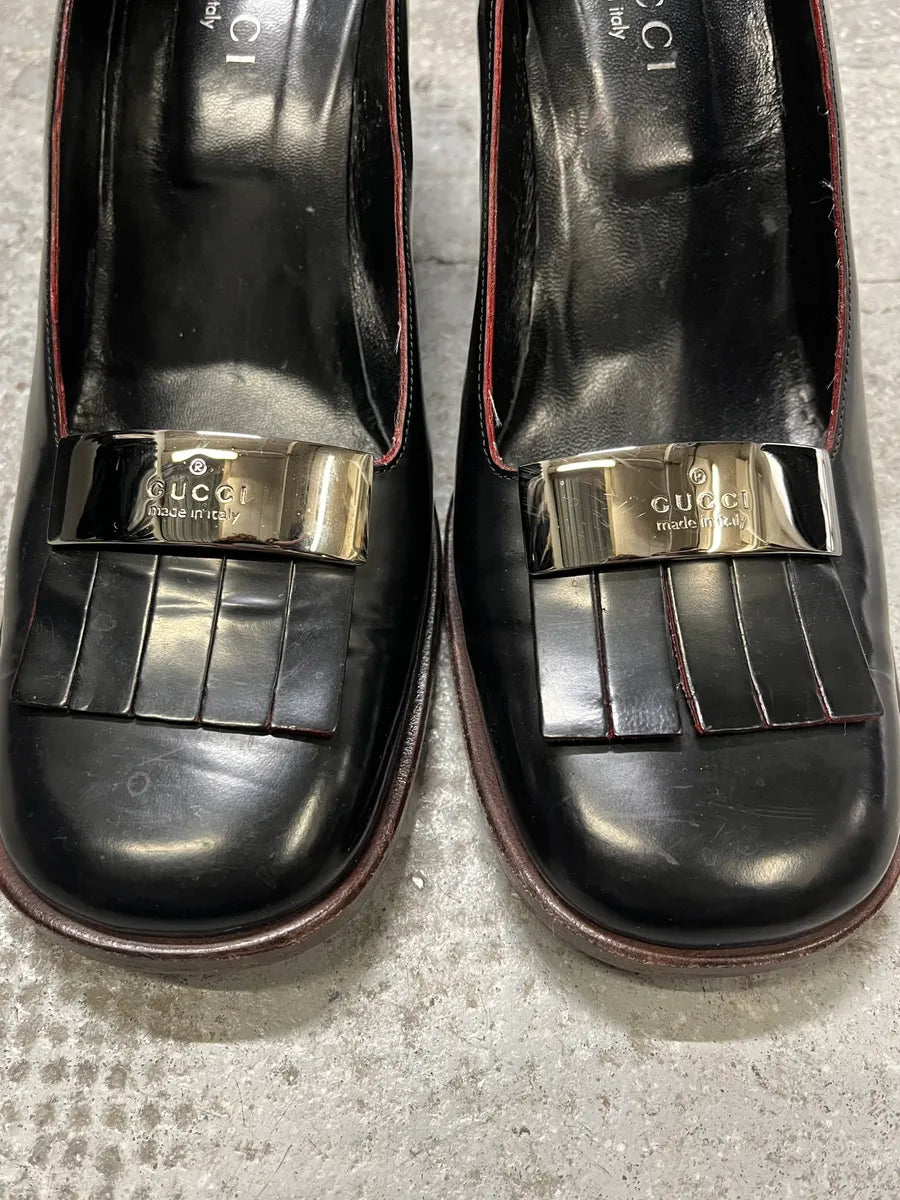 Gucci Black Leather Pumps Heels (39eu/us6.5) mgDwLNu 6