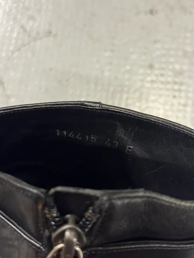 Gucci Black Leather Signature Ankle Boots PgFrYte 5