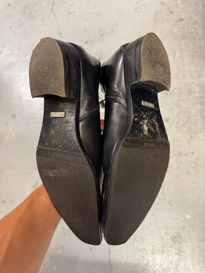Gucci Black Leather Signature Boots wxEUbNg 3