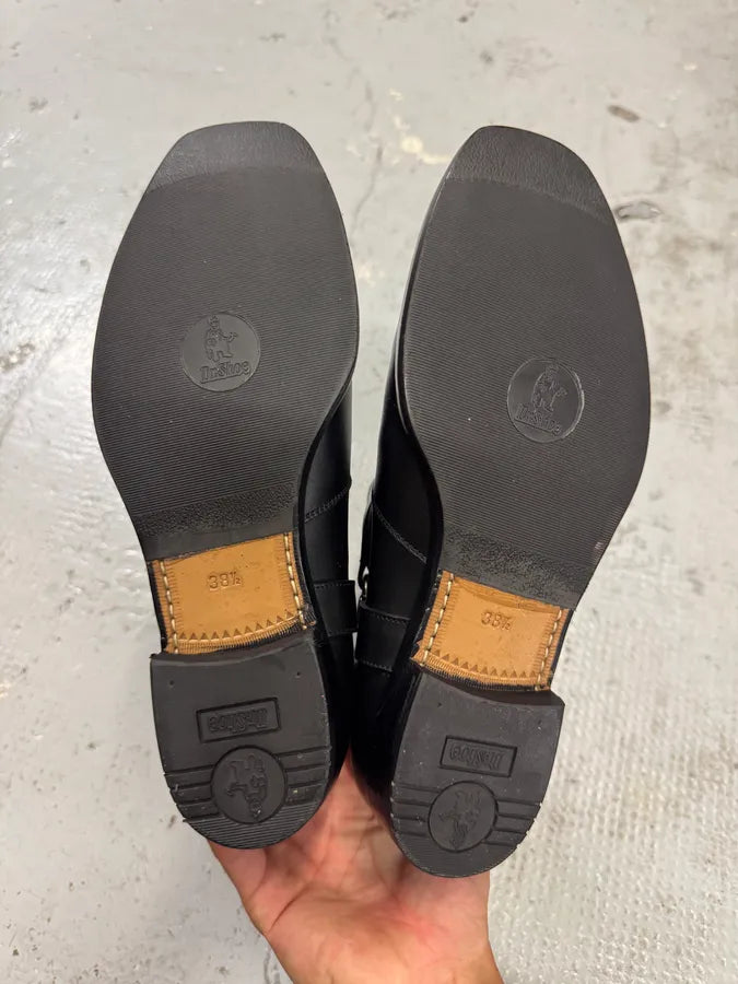 Gucci Black Leather Signature Boots wxEUbNg 5
