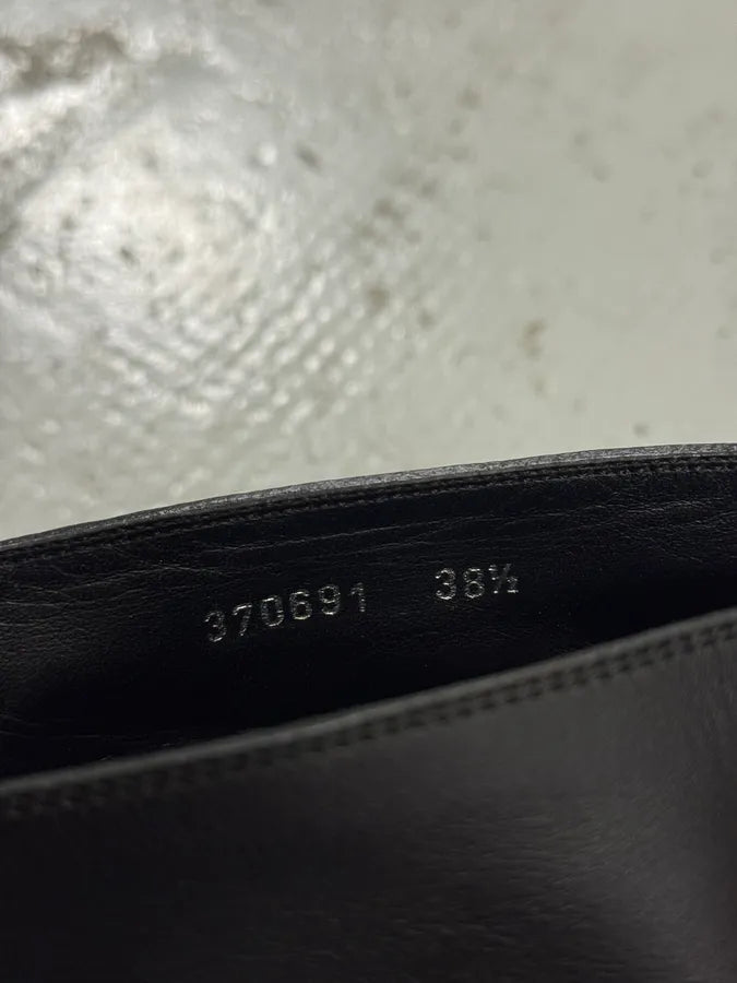 Gucci Black Leather Signature Boots wxEUbNg 7