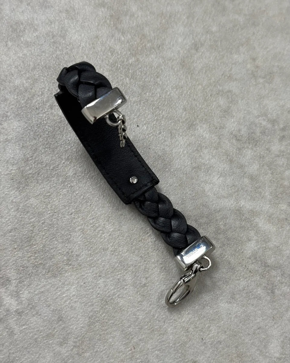 Gucci Black Leather Signature Bracelet RlmGMbR 5