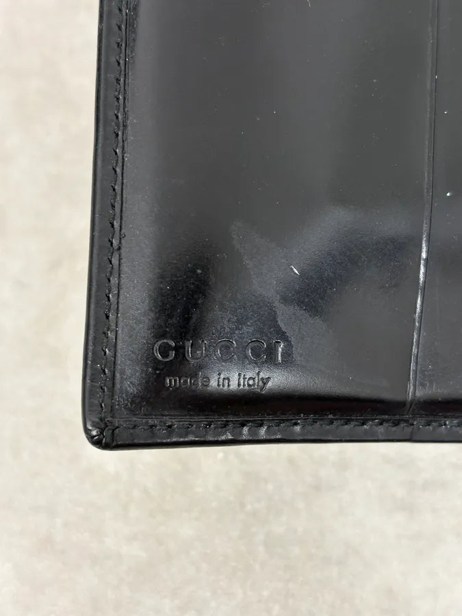 AW2000 Gucci Black Logo Leather Wallet by Tom Ford eTSAScM 5
