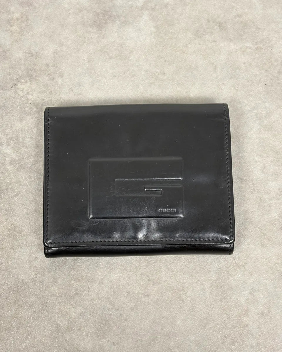AW2000 Gucci Black Logo Leather Wallet by Tom Ford eTSAScM 0