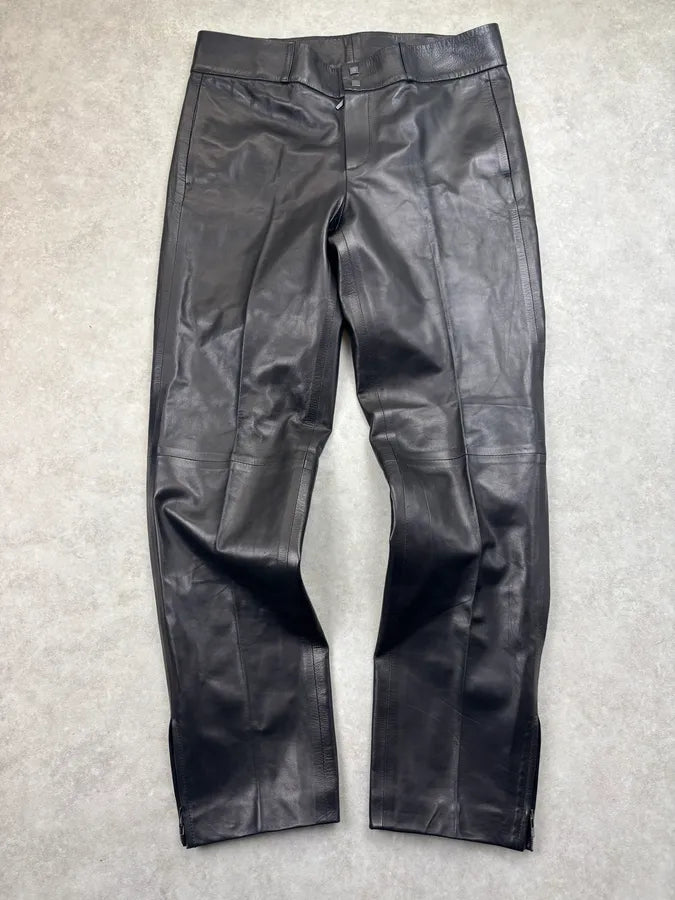 2000s Gucci Black Leather Pants by Tom Ford YLCSUIL 0