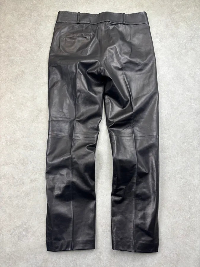 2000s Gucci Black Leather Pants by Tom Ford YLCSUIL 5