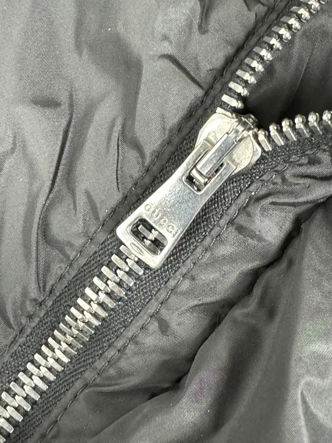 AW2013 Gucci Black Long Windbreaker Hooded Jacket zwryTrB 12