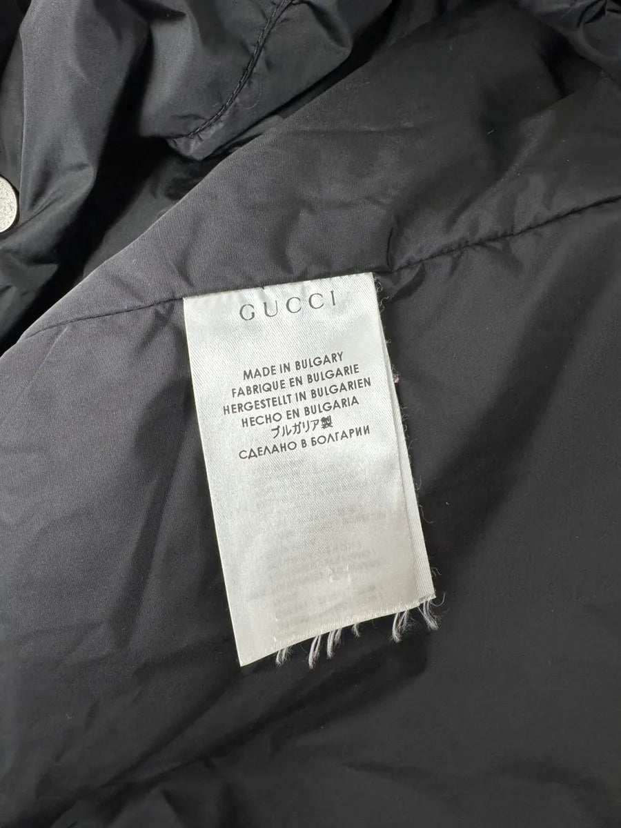AW2013 Gucci Black Long Windbreaker Hooded Jacket zwryTrB 13