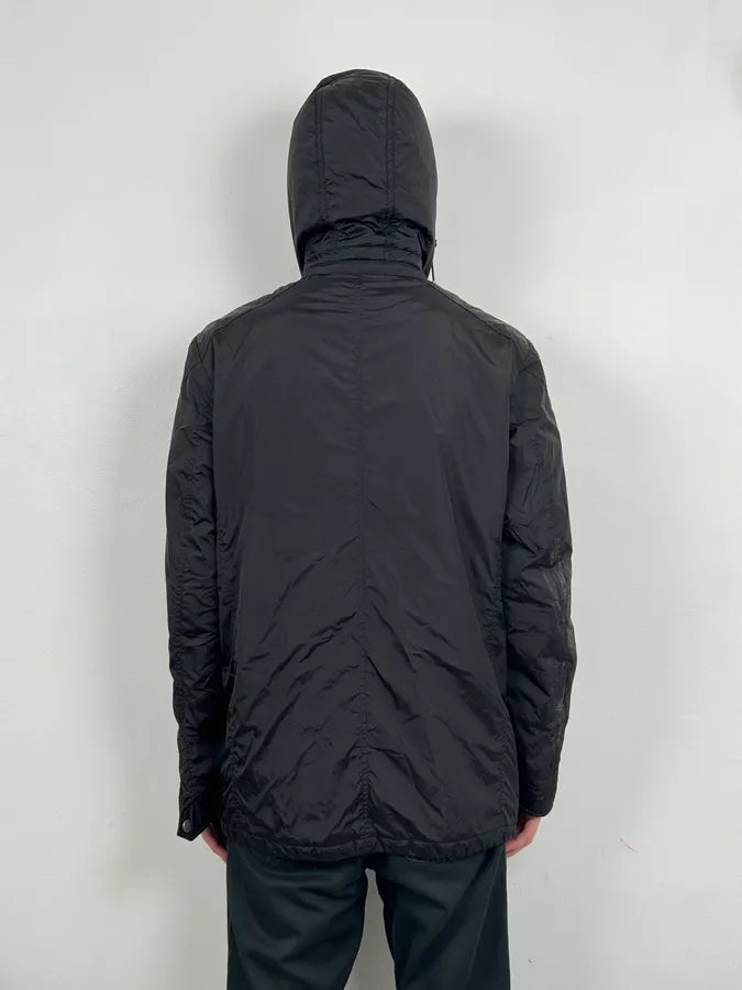 AW2013 Gucci Black Long Windbreaker Hooded Jacket zwryTrB 2