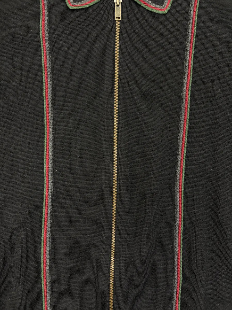 AW2001 Gucci Black Merino Wool Zip-Up Cardigan by Tom Ford KuMANqJ 5