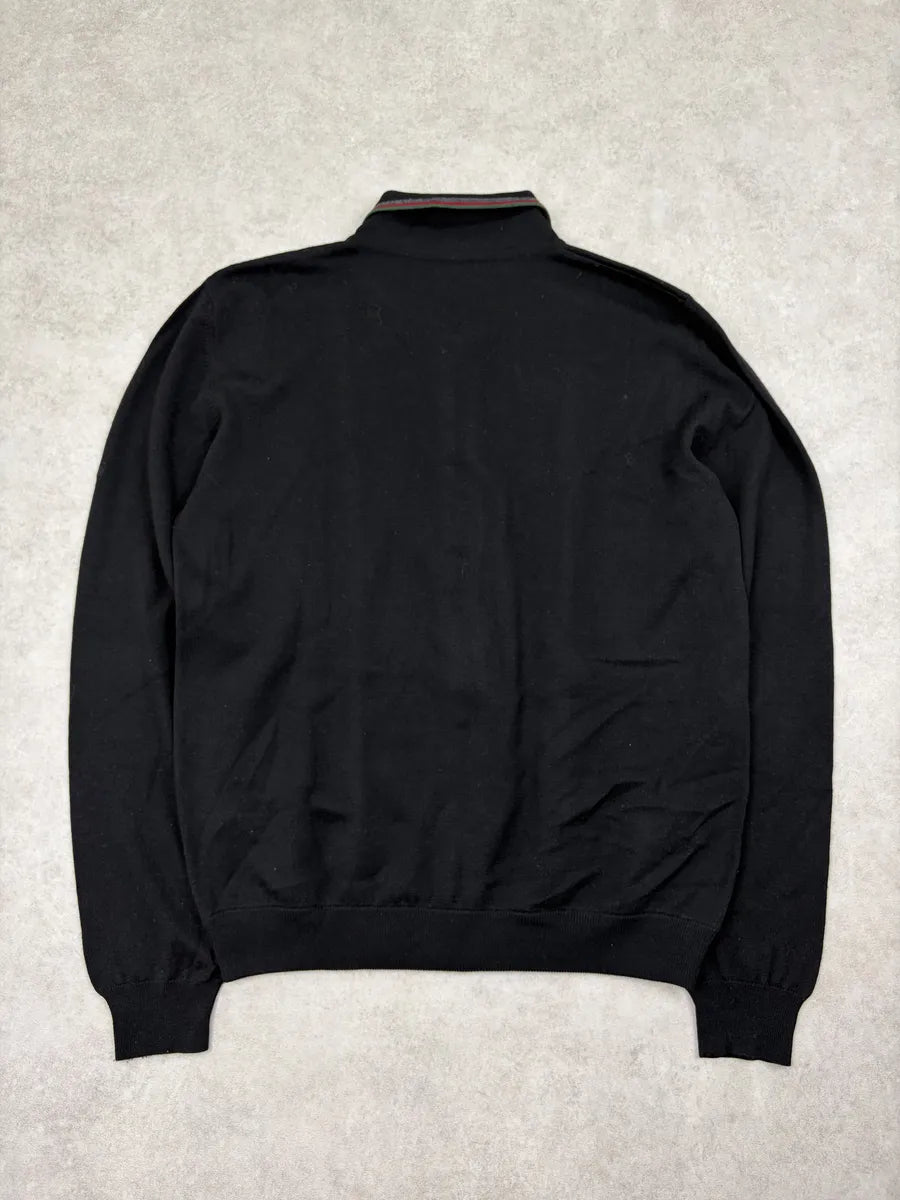 AW2001 Gucci Black Merino Wool Zip-Up Cardigan by Tom Ford KuMANqJ 6