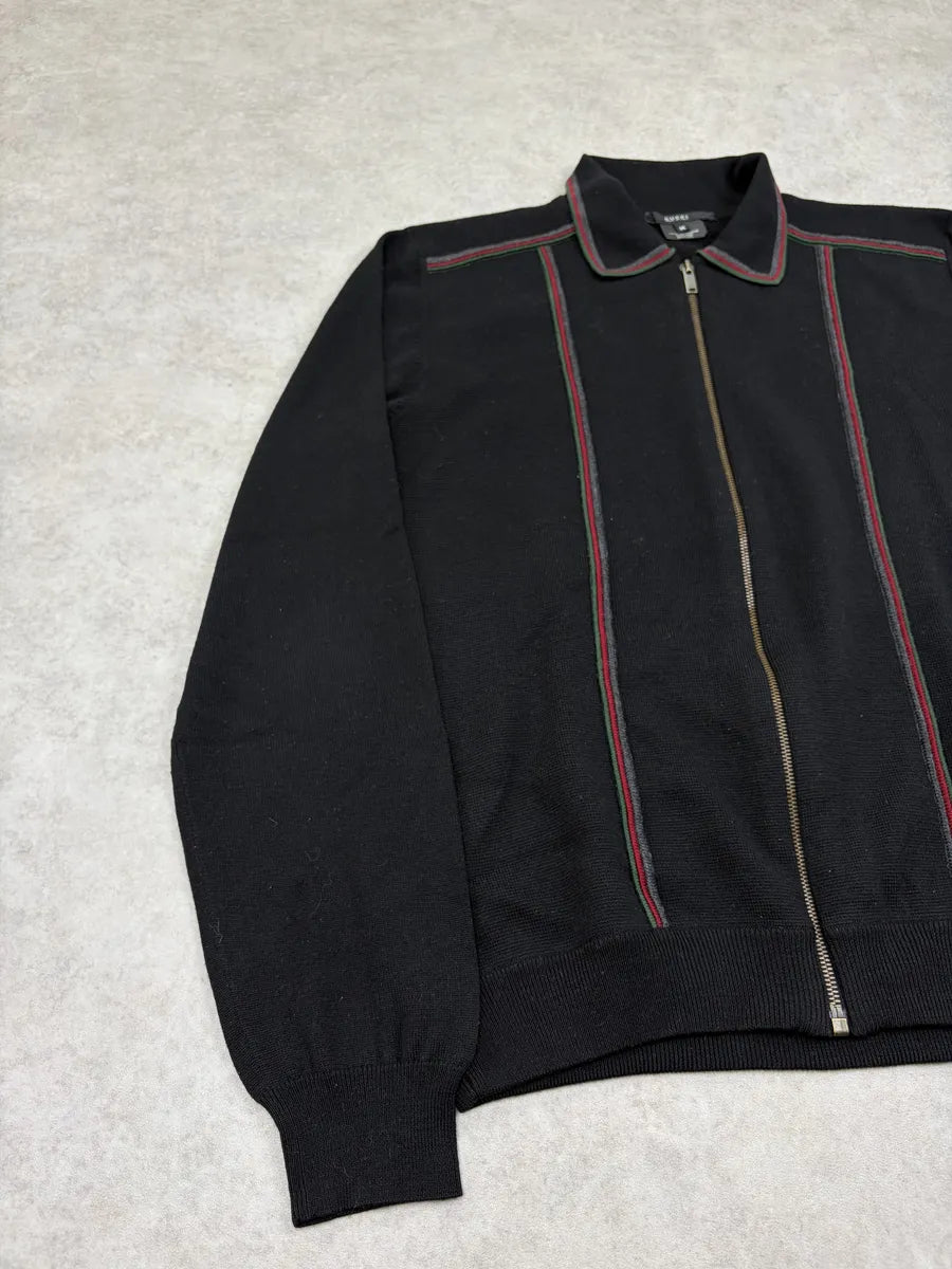 AW2001 Gucci Black Merino Wool Zip-Up Cardigan by Tom Ford KuMANqJ 3