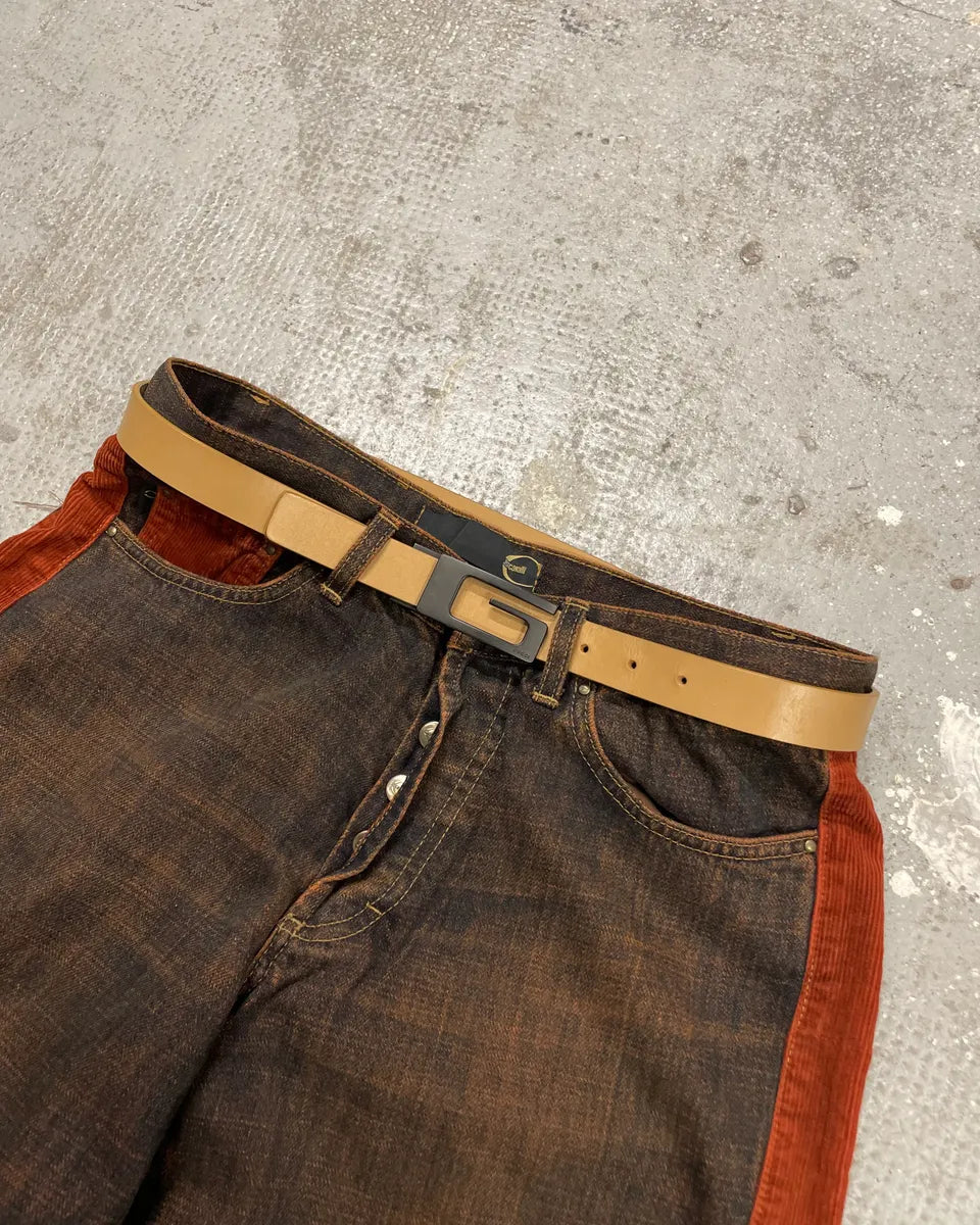 Gucci Black Metal G Beige Leather Belt FSpiERu 0