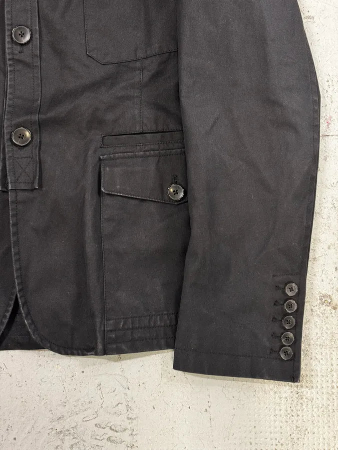 2000s Gucci Black Military Officer Classy Jacket kzoYhdO 8