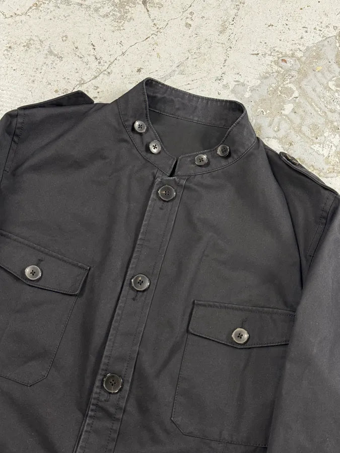 2000s Gucci Black Military Officer Classy Jacket kzoYhdO 7