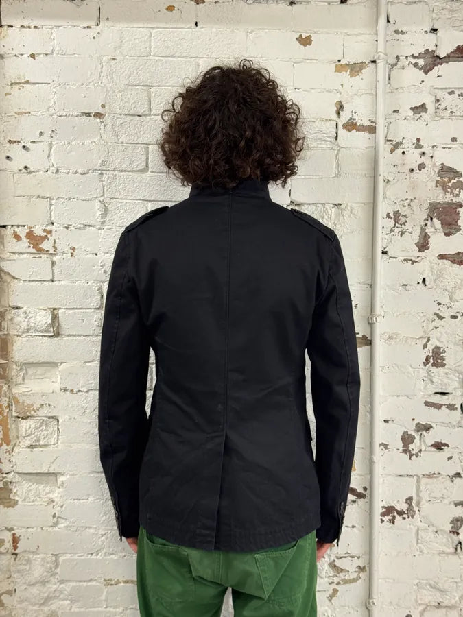 2000s Gucci Black Military Officer Classy Jacket kzoYhdO 2
