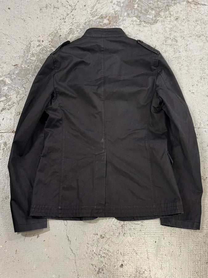 2000s Gucci Black Military Officer Classy Jacket kzoYhdO 3