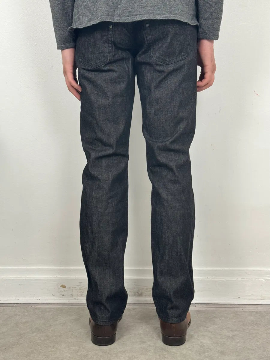 2010s Gucci Black Brut Denim Jeans by Frida Giannini MyXZJYX 3