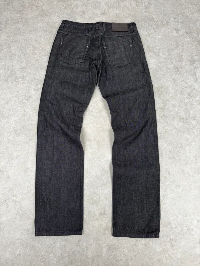 2010s Gucci Black Brut Denim Jeans by Frida Giannini MyXZJYX 4